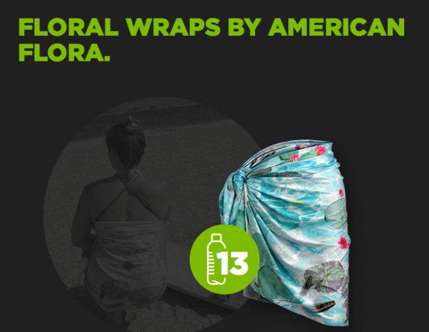 Floral wraps by American Flora ~ made from recycled water bottles!
