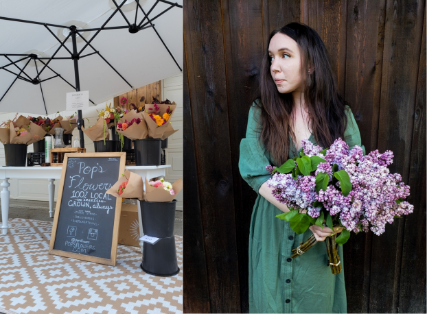 Flower Stand and Vanessa Vancuren