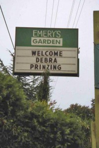 Debra at Emery's Garden