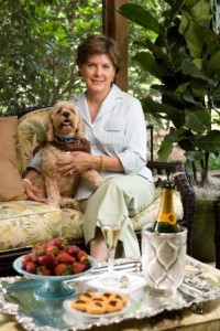 Mary Martin with Wallace, her cockapoo. Photographed by William Wright on July 5, 2007