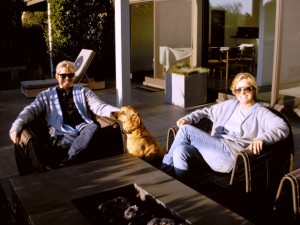 Scott Shrader and Julie Milligan - on location in Malibu