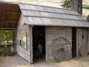 The restored black smith shed 