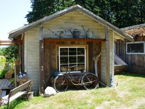 A little shed houses the nursery sales area