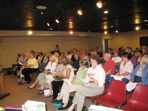 The Greensboro audience gets ready for my slide show - a great turnout
