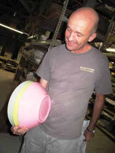 Janek shows how the stackable bowls can mix-and-match
