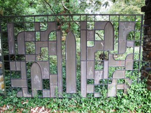 Love the gothic gates at the entry to Duke Gardens; made of metal but inspired by stained glass