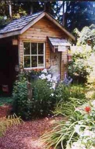 Garden Shed from Salvaged Wood