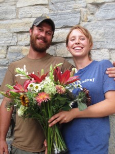 Gretel and Steve Adams, my flower farmer pals from Ohio, owners of Sunny Meadow Flower Farms.