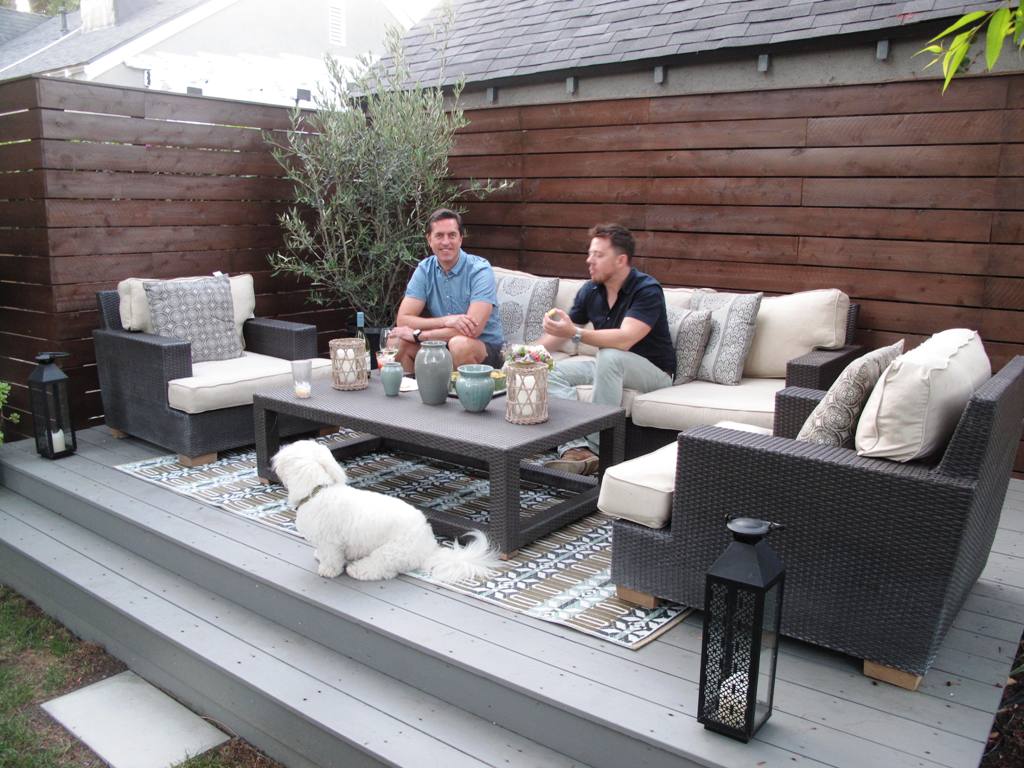 This is a garden success story! Previously wasted space now used for gathering with friends.