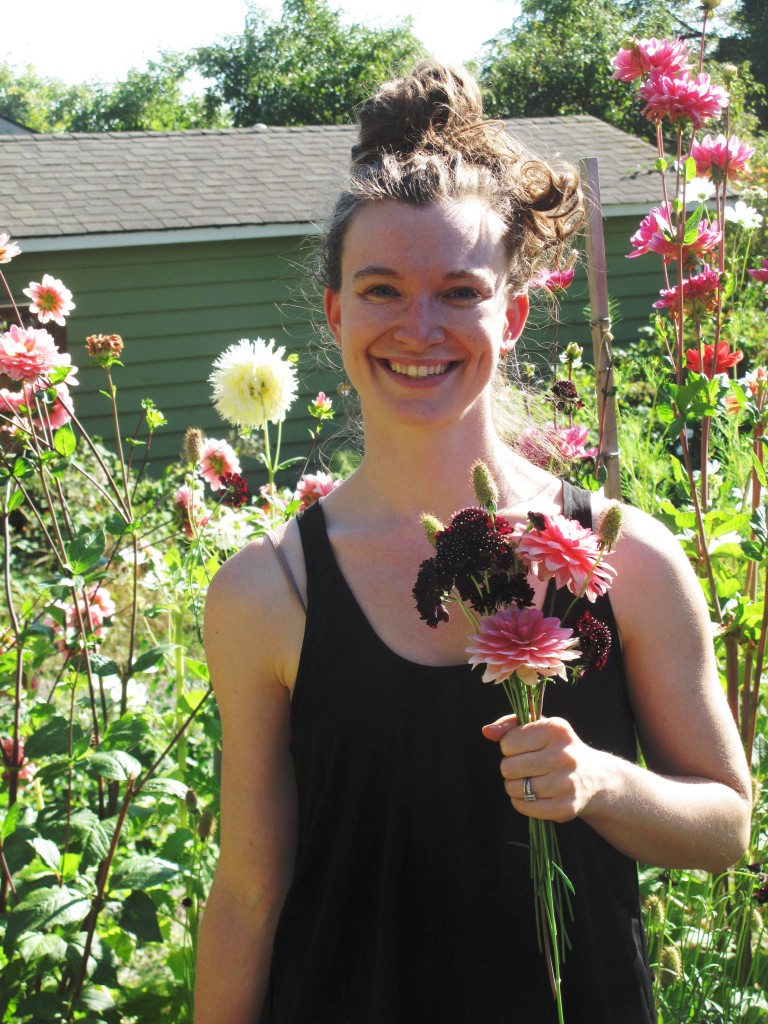 Kelly Sullivan, floral designer, flower farmer, and owner of Botanique in Seattle.