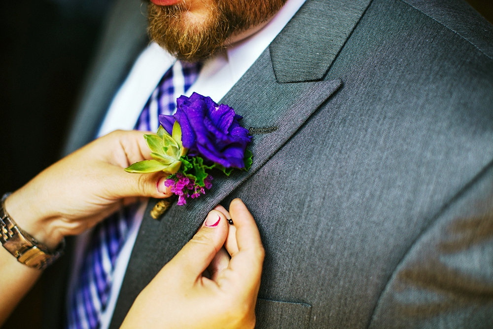 A gorgeous boutonniere for another local wedding - with bride Genevieve & groom Todd.