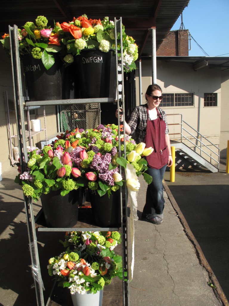 These Northwest flowers are on their way to the Town & Country Supermarket chain where buyers and their customers CARE that their flowers are locally grown.