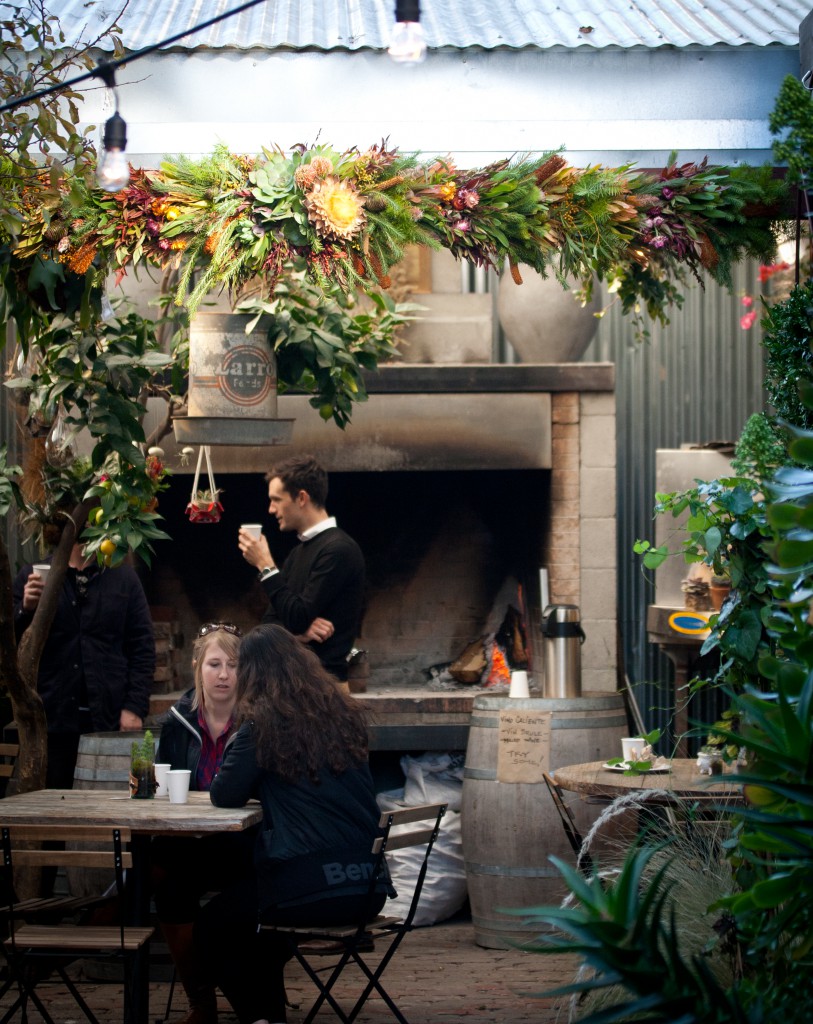 How cool is this? Coffee, brunch or lunch at Stable Cafe, amidst the lovely living garden created by Lila B. Design.