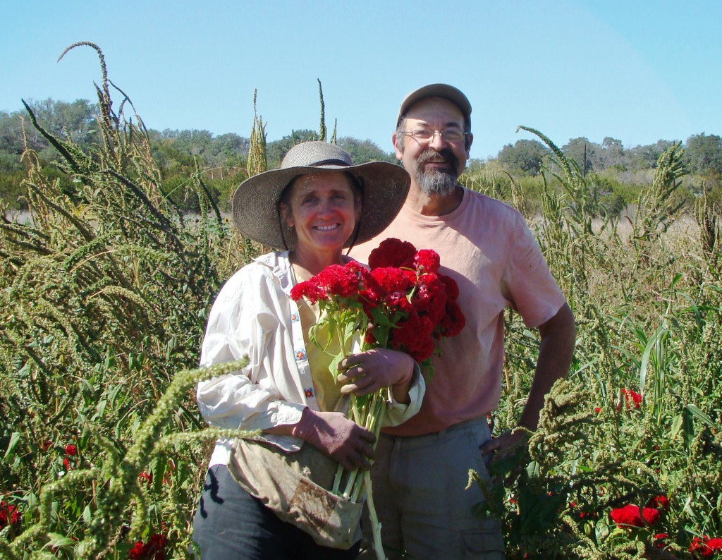 Pamela and Frank Arnosky of Texas Specialty Cut Flowers. 