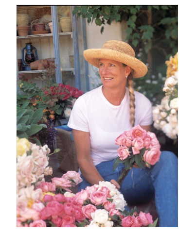 Great Rosarian of the World, and American cut rose grower, Danielle Hahn.