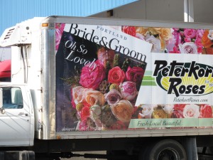 Love this graphic messaging on the side of Peterkort's delivery truck.