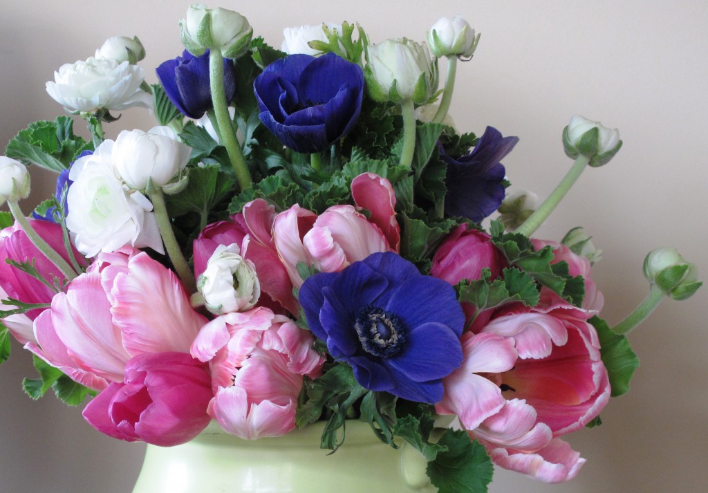 Here's a photograph of a floral arrangement I made last spring - and then wrote about.