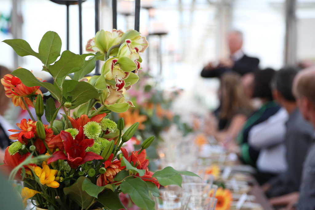 Locally grown flowers made the Field-to-Vase Dinner a huge success.