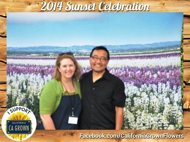 Here's our photo in the CCFC-Slow Flowers booth at  Sunset's Celebration Weekend.