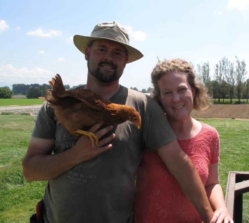 Steve and Sarah Pabody of Triple Wren Farms, Ferndale,Washington