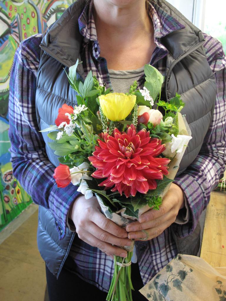 A Farmgirl Flowers bouquet, Alaska-style.