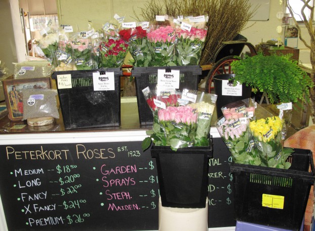 Oregon-grown roses from farmer to florist.