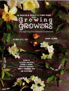 The Association of Specialty Cut Flower Growers 2015 conference theme: "Growing GROWERS"