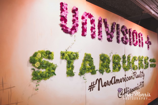 Univision & Starbucks - BRANDING WITH FLOWERS (c) Caren Morris Photography