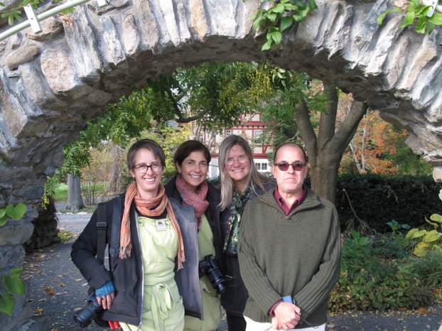Kristen Green, Gail Read, Ellen Hoverkamp and Michael Russo - during our tour of Blithewold.