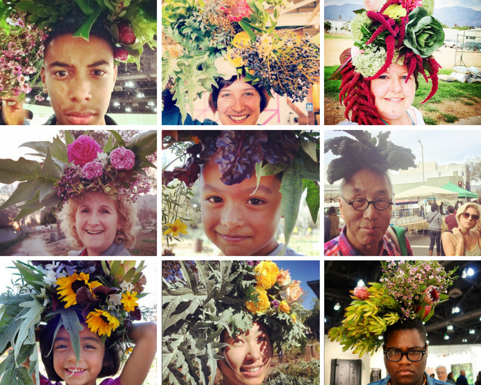 Some of the beautiful faces who've allowed Mud Baron to photograph them with flowers on their heads.