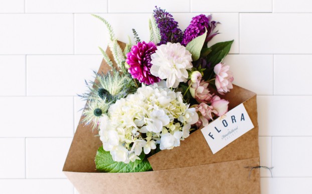 A medium sized bouquet of beautiful floral cuttings in the signature quiver.  Twenty percent of the proceeds of this bouquet purchase go towards seed, soil, and supplies for the petite urban farm. 