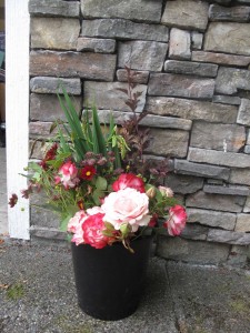 A bucket filled with lovelies from my garden.
