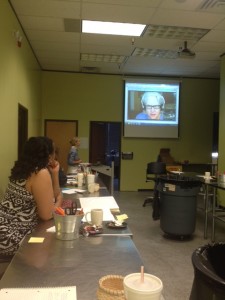 Through the power of technology, I "skype-lectured" for Morgan Anderson's Austin CC "slow flowers" class.
