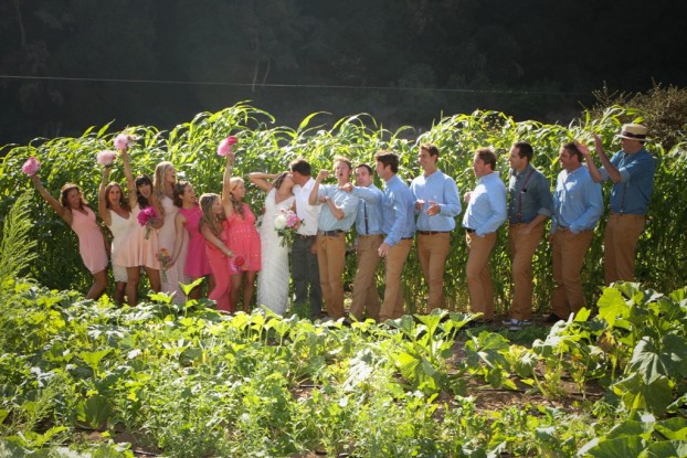The 2014 flower farm wedding of Haley and Bobby Wood.
