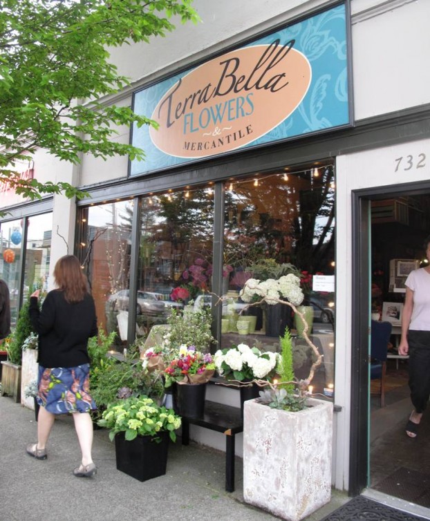 Terra Bella is located in Seattle's Phinney Neighborhood on a busy pedestrian corner.