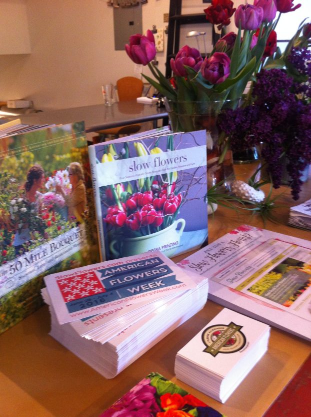 We shared Slow Flowers books & resources with our community