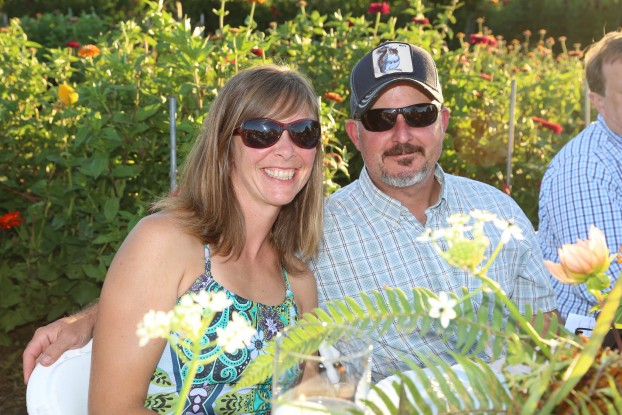 Erin and Aaron of Oregon's Rain Drop Farms, photographed by Linda Blue at the Field to Vase Dinner on Sept. 12th.