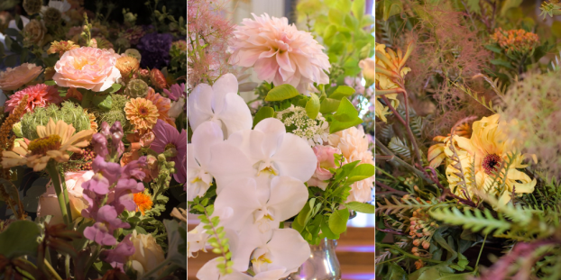 floral details at slow flowers summit