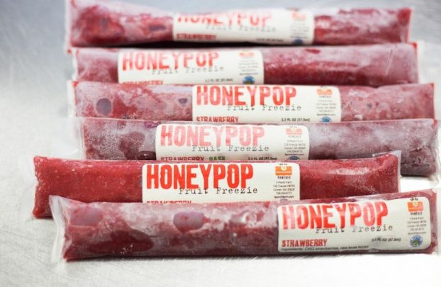 Homemade HoneyPops combine honey and fruit from 3 Porch Farm
