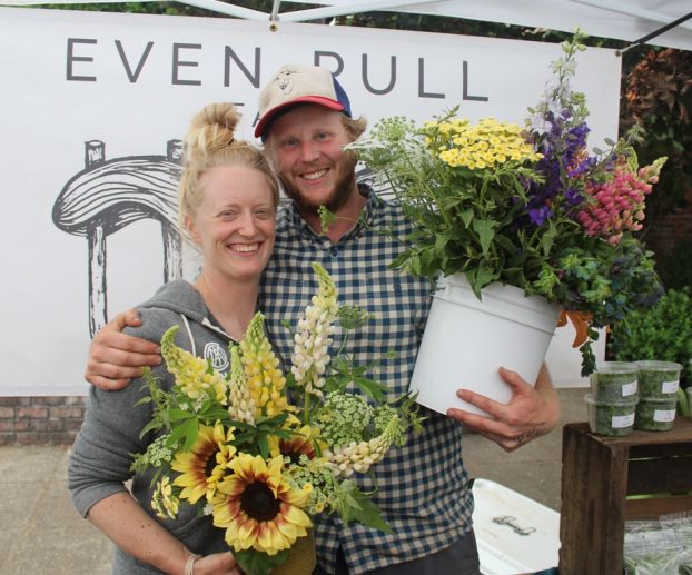 Beth Satterwhite and Erik Grimstad of Even Pull Farm in McMinnville, Oregon