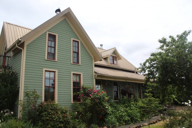 Crowley House on Crowley Road...a late 19th century farmhouse where Beth and Jason are raising children and flowers.