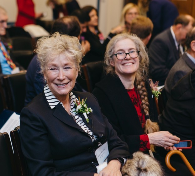 Two powerful flower farmers - both past guests of this Podcast, joined the Fly-In. From left: Rita Jo Shoultz of Alaska Perfect Peonies (Homer, AK) and Diane Szukovathy of Jello Mold Farm (Mt. Vernon, WA)