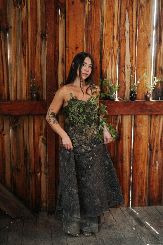 Earth Dress by Alanna Messner-Scholl of Waverly Flower Co.