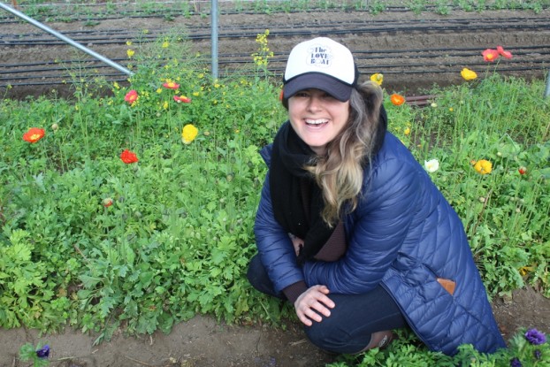 Daniele Strawn of Chica Bloom Farm and North Bay Flower Collective, one of my hosts along with Nichole Skalski.