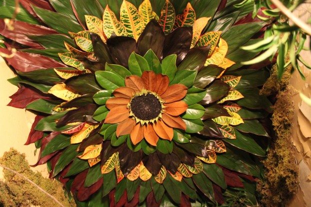 The botanical medallion on the ceiling of Susan's tiny closet space - amazing!!!