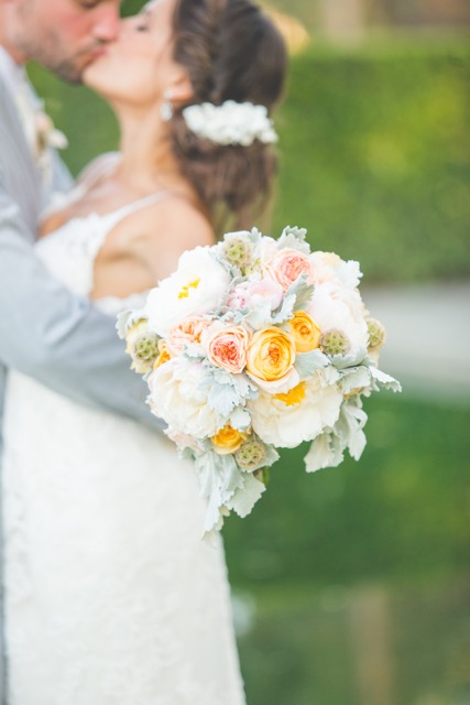 A California Sister Floral Design bridal bouquet.
