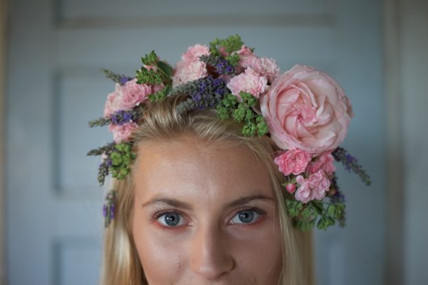 Lovely floral crown designed by Beth Syphers