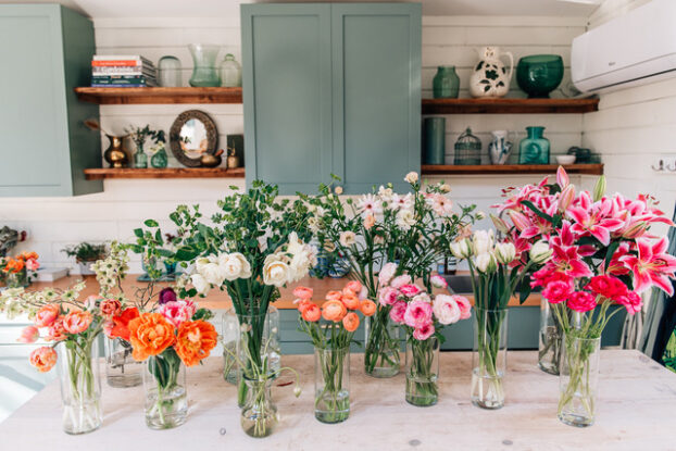 Inside the garden studio at FloraWood