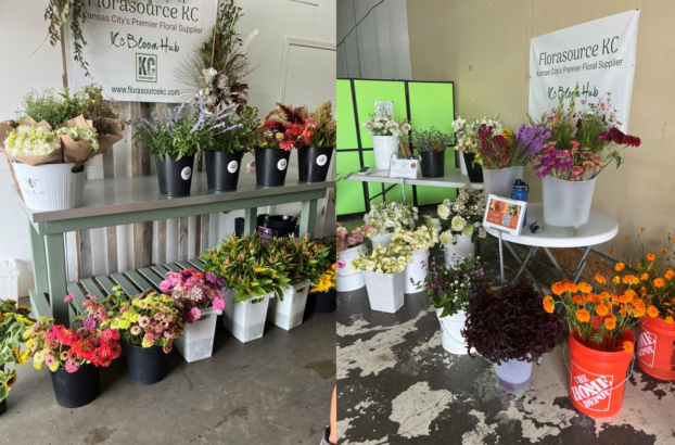 KC Growers Market flower display