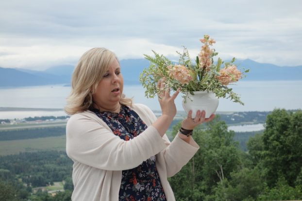 Kelly Shore, teaching at Scenic Place Peonies